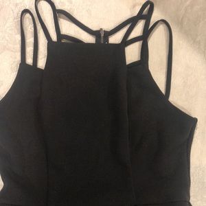 Material Girl Black Sleeveless Dress Size L